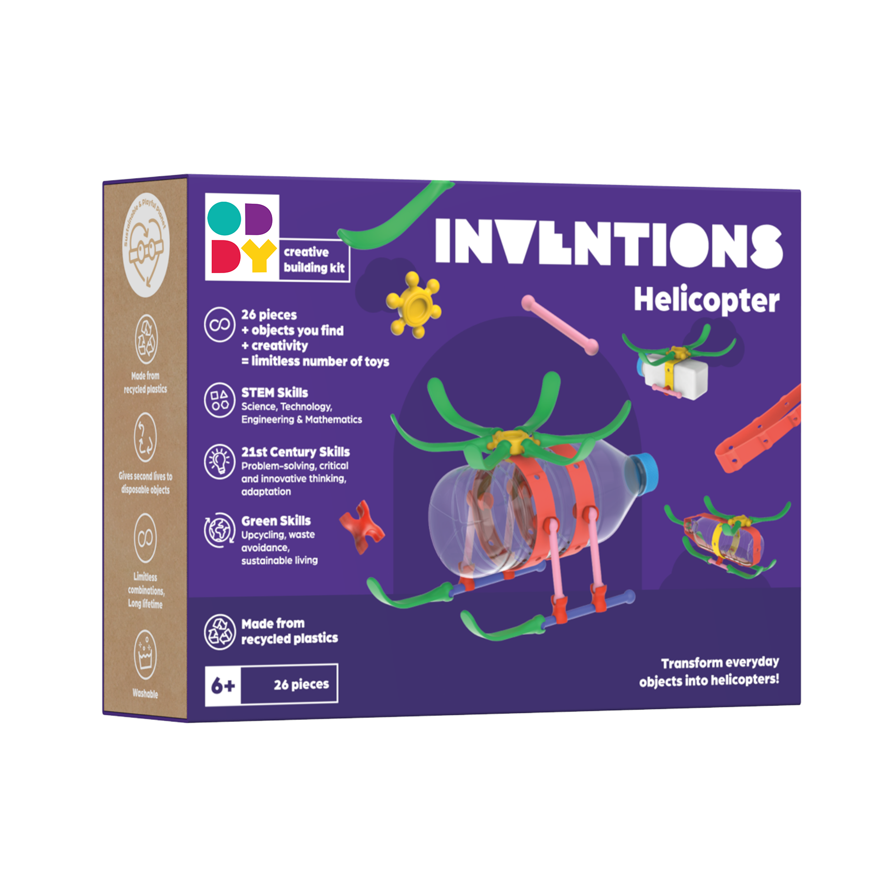 Oddy Inventions Helicopter Building Kit |  | Safari Ltd®