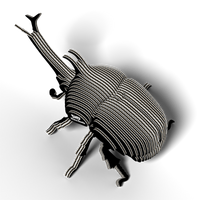 EUGY Rhino Beetle 3D Puzzle