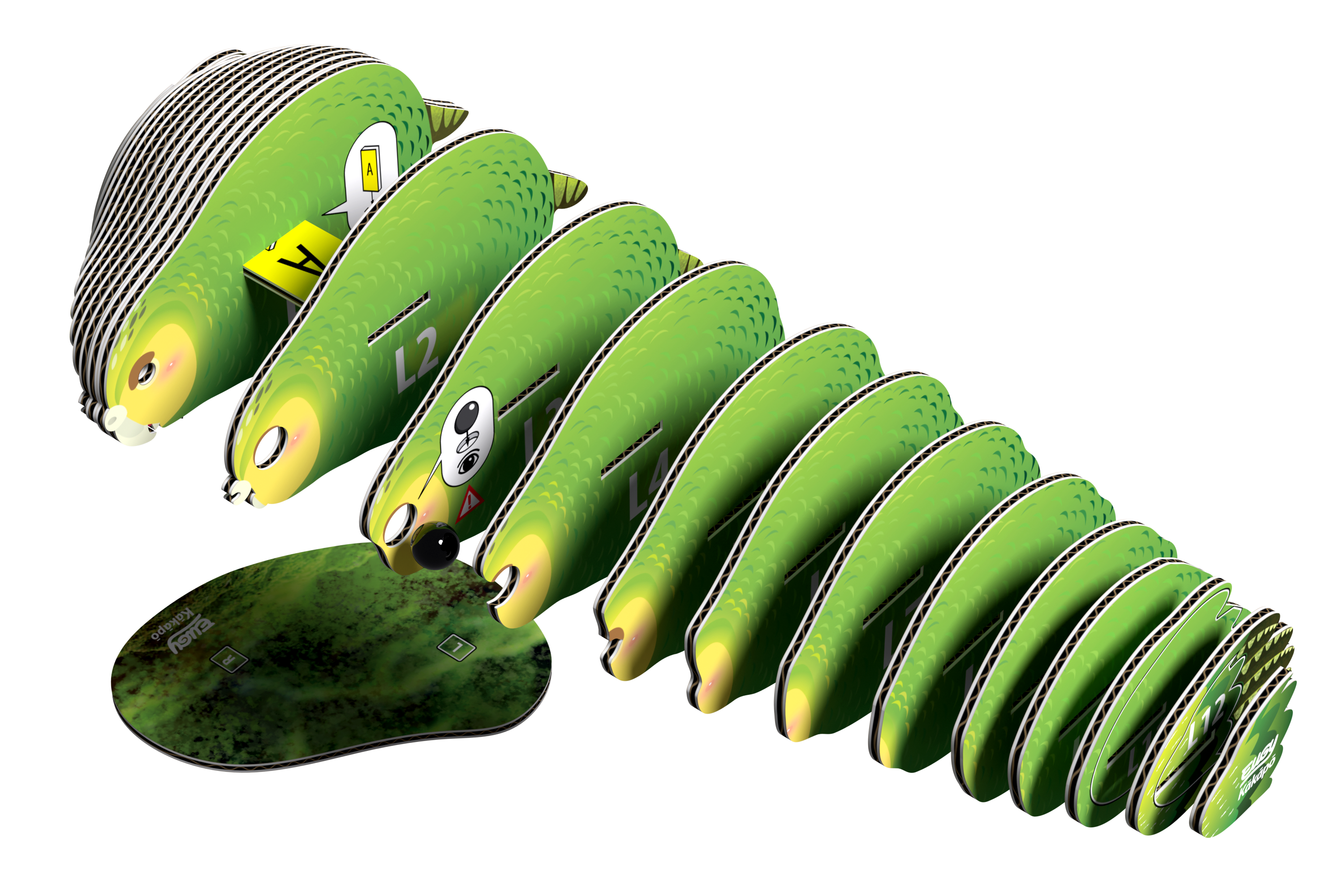 EUGY Kakapo 3D Puzzle