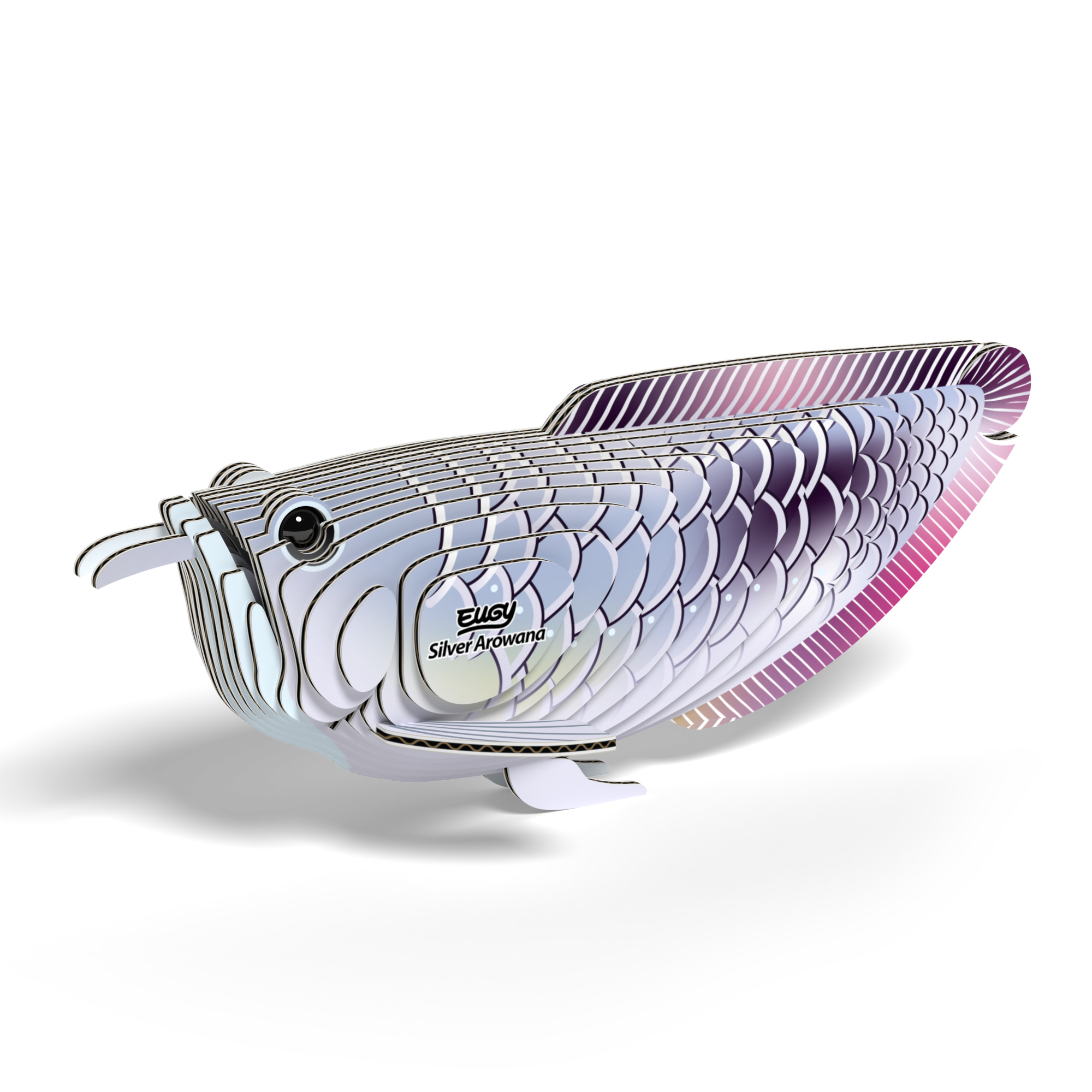 EUGY Silver Arowana 3D Puzzle