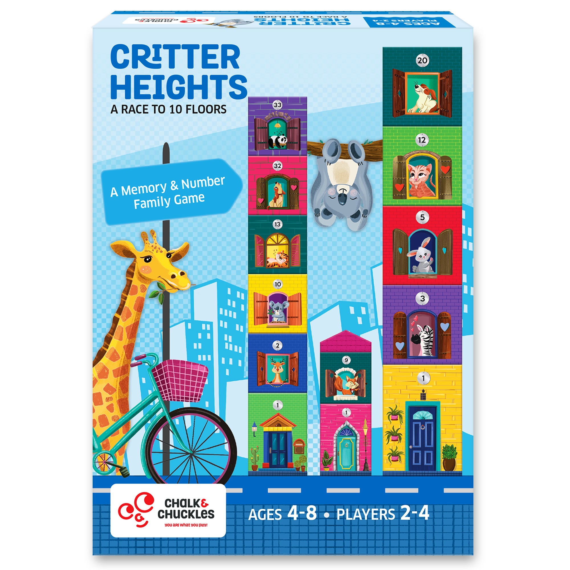 Chalk & Chuckles Critter Heights Memory Game