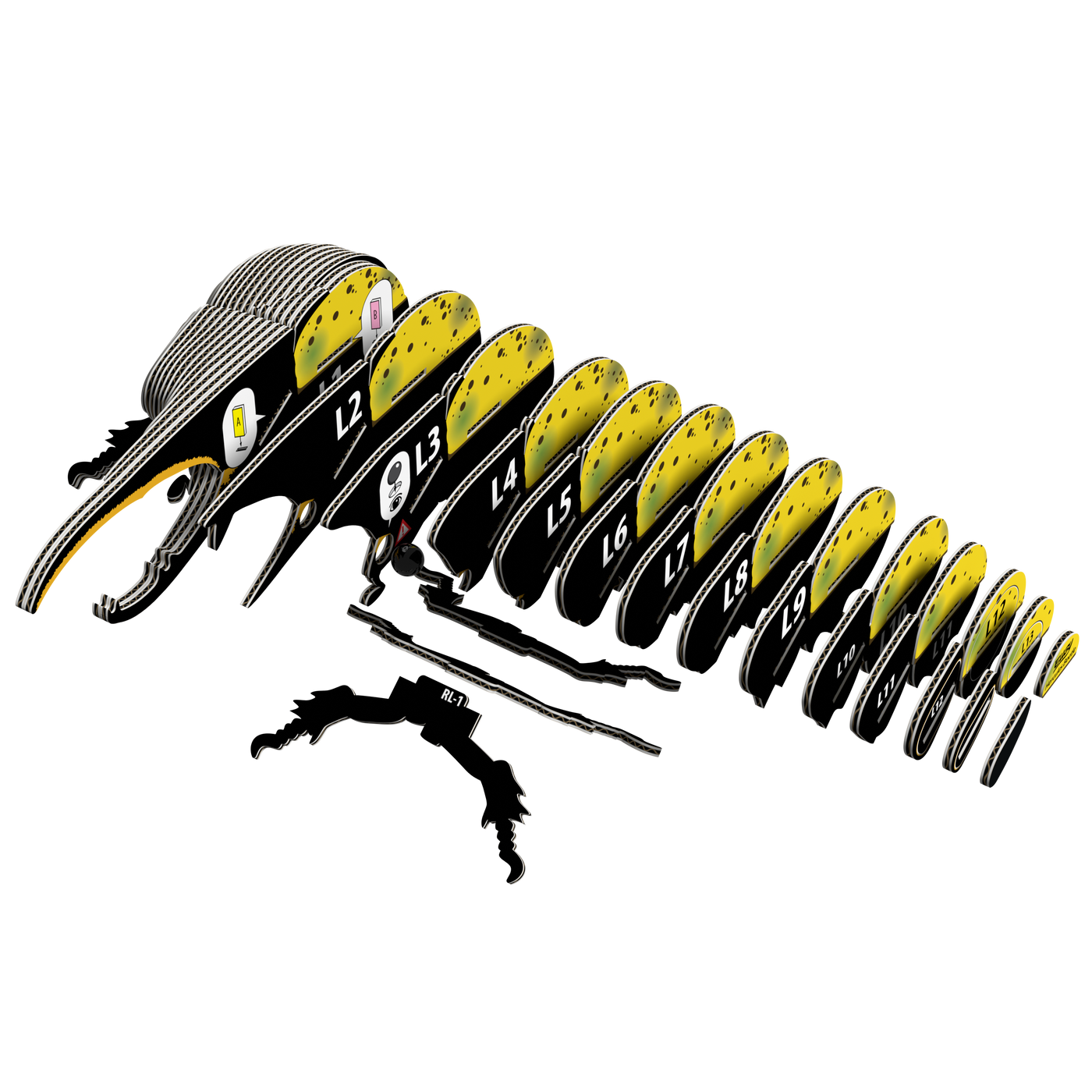 EUGY Hercules Beetle 3D Puzzle