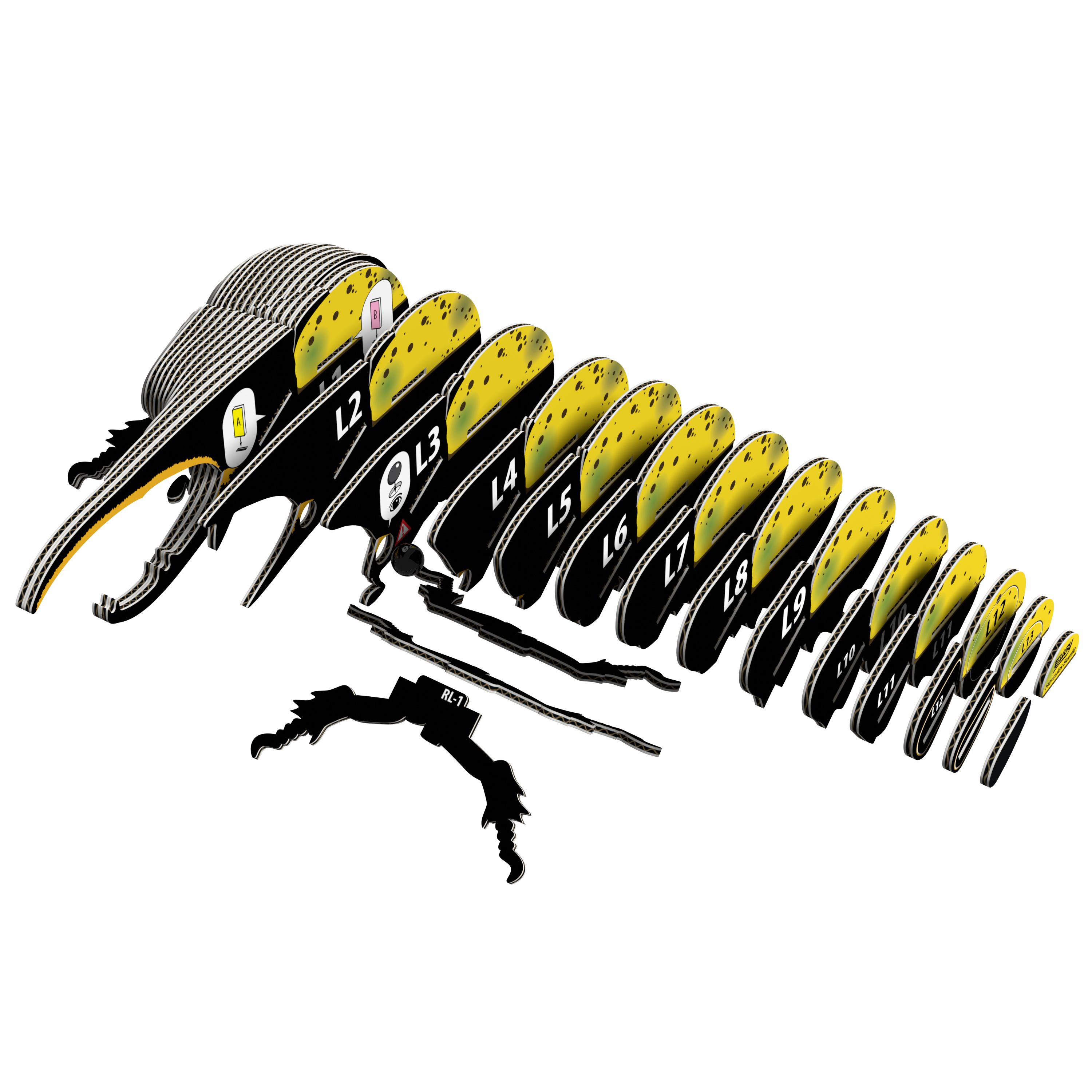 EUGY Hercules Beetle 3D Puzzle