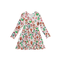 Cookie Medley - Long Sleeve Ruffled Twirl Dress