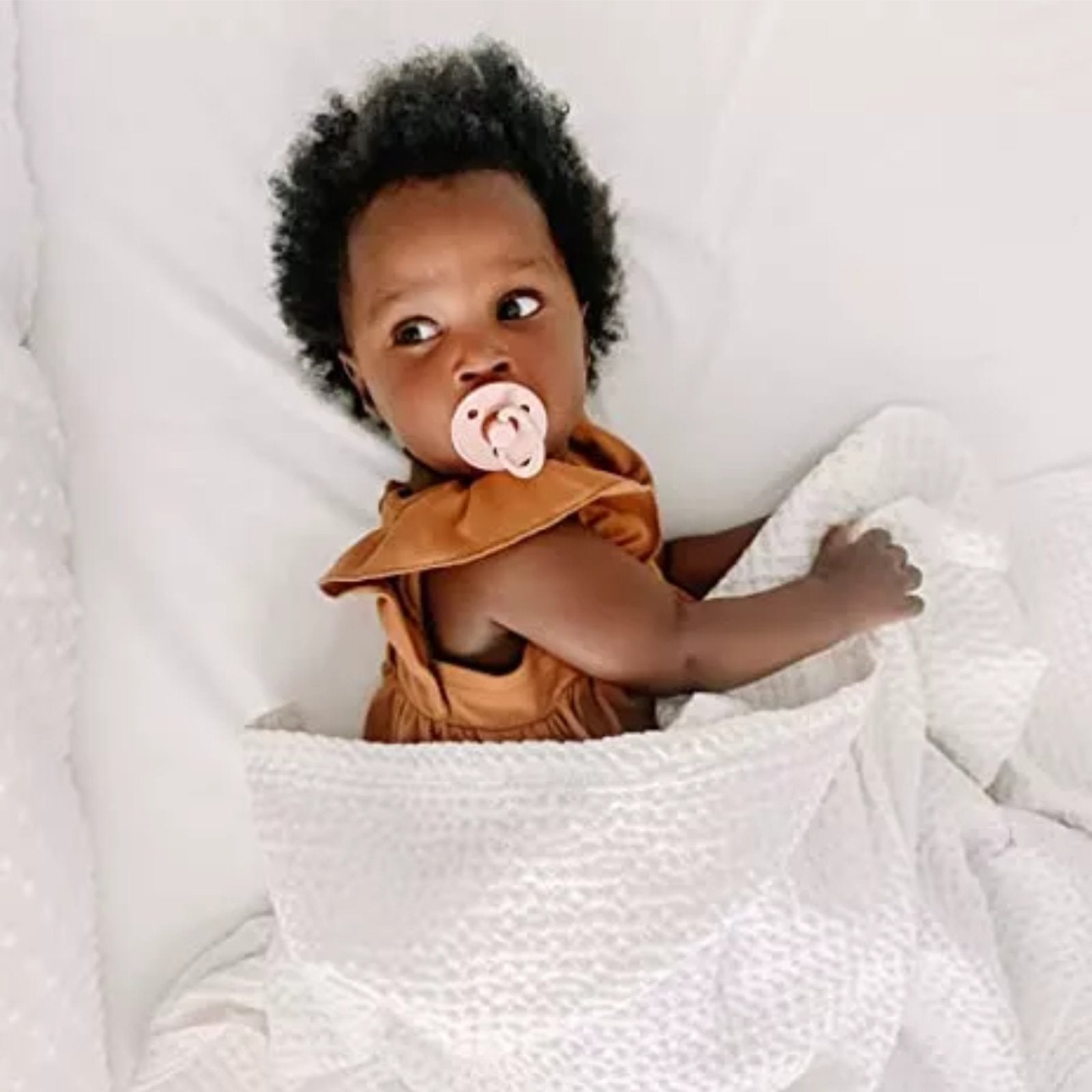 100% Cotton Waffle Baby Blanket - Natural - Safari Ltd®