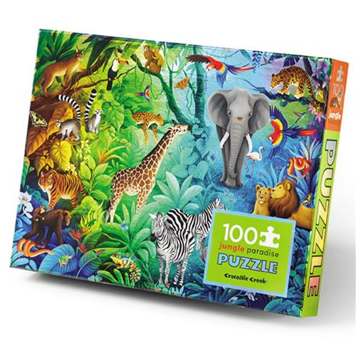 100 piece Holographic Puzzle: Jungle Paradise - Safari Ltd®