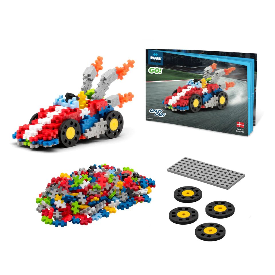 240 pc Plus-Plus GO! - Crazy Cart - Safari Ltd®