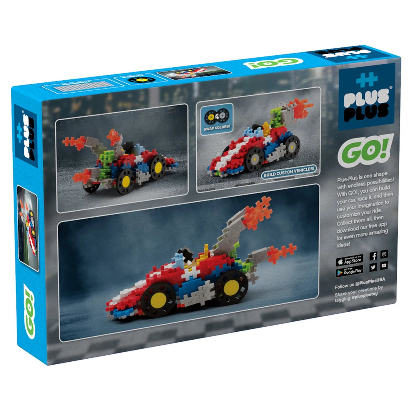 240 pc Plus-Plus GO! - Crazy Cart - Safari Ltd®