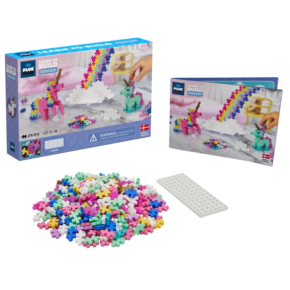 275 pc Plus-Plus Learn to Build - Unicorns Set - Safari Ltd®