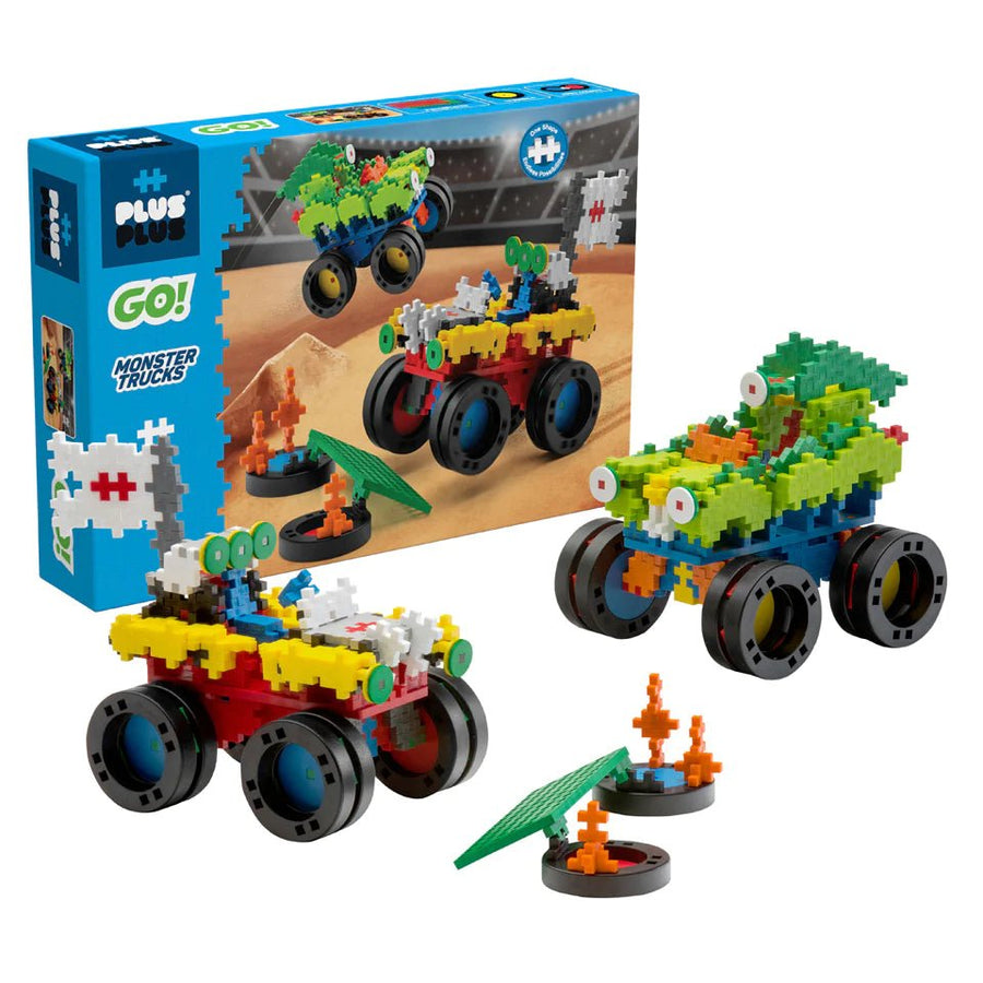 600 pc Plus-Plus GO! - Monster Trucks - Safari Ltd®