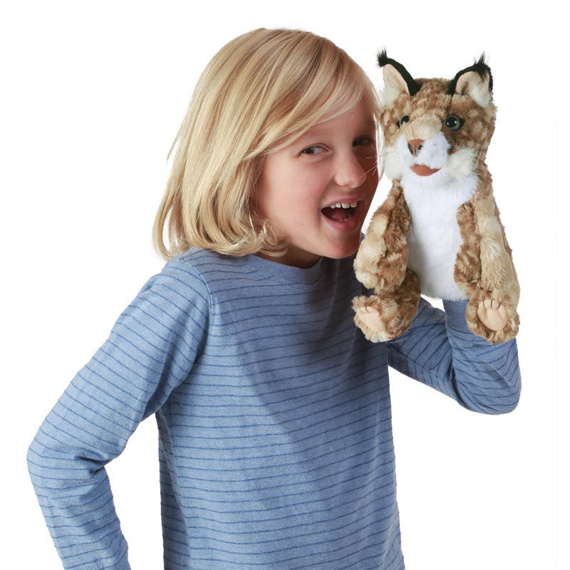 Bobcat Kitten Stuffed Animal Hand Puppet - Safari Ltd®