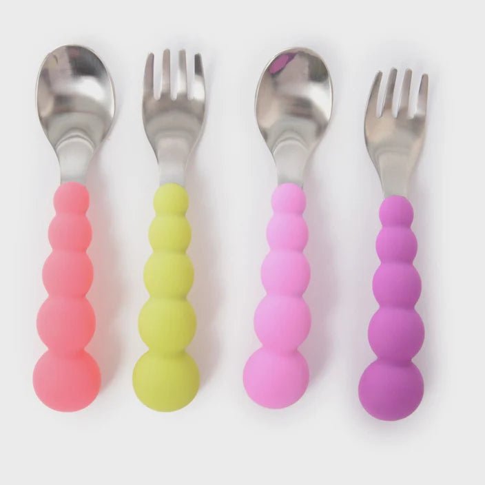 CB EAT - Flatware Set - Pink/Chartreuse - Safari Ltd®