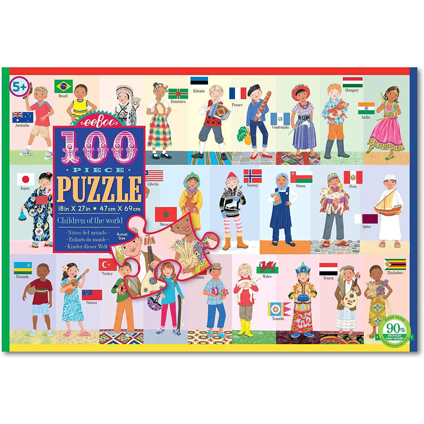 Children of the World 100 Piece Puzzle - Safari Ltd®