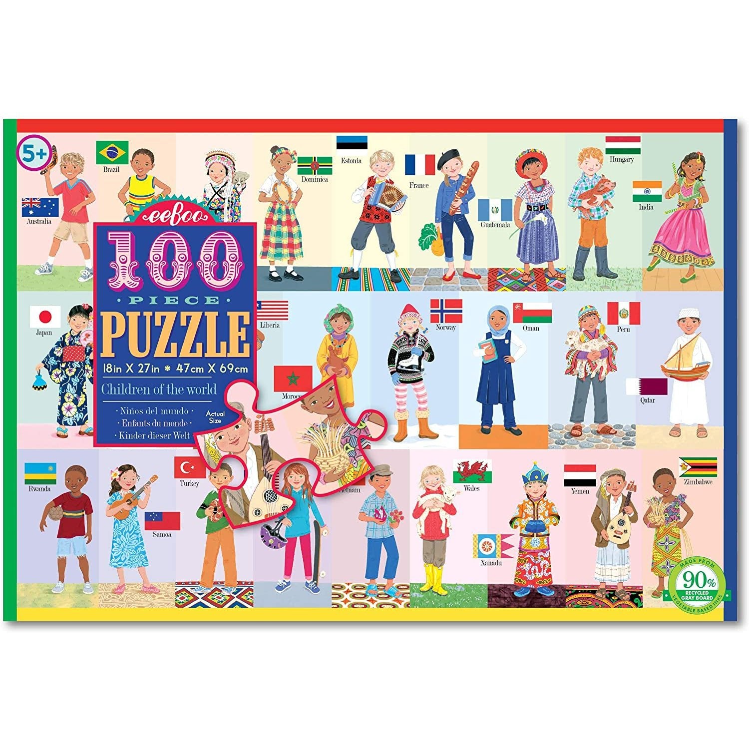 Children of the World 100 Piece Puzzle - Safari Ltd®