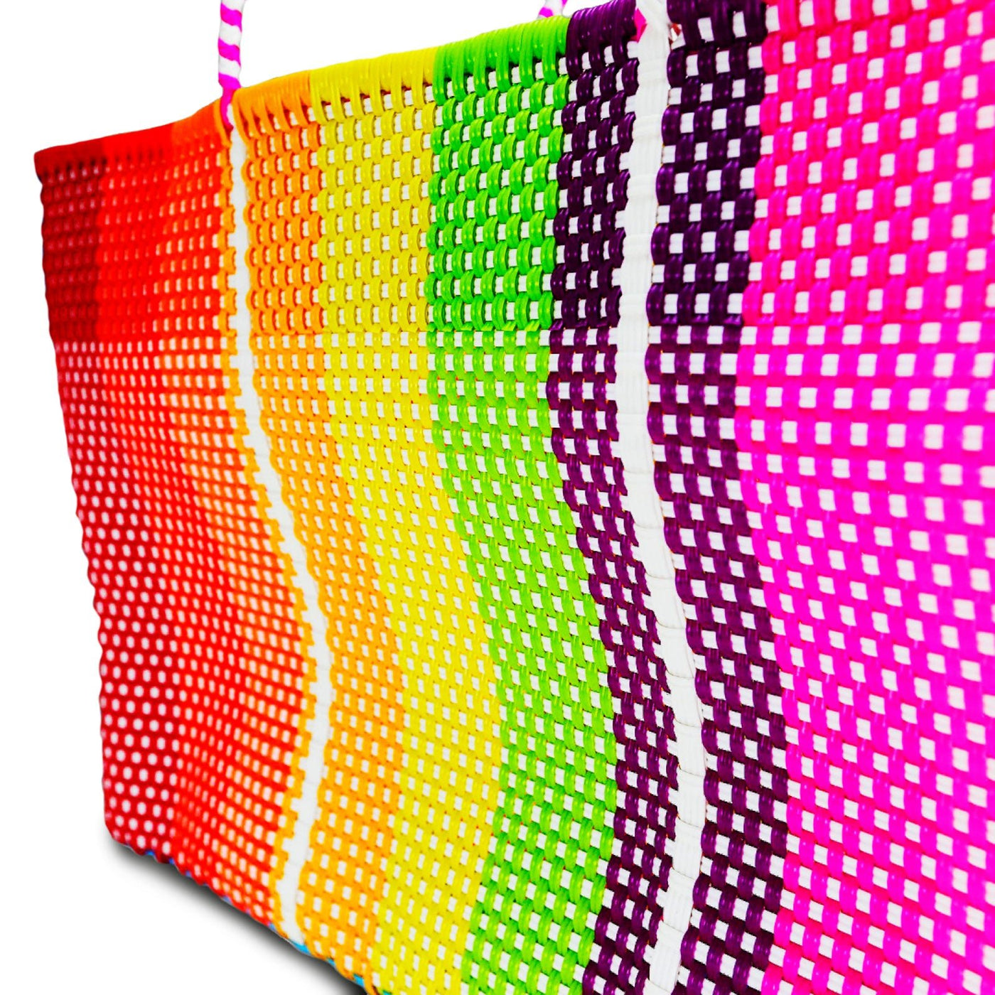 Colors For Good Jumbo Recycled Woven Tote Bag - Rainbow - Safari Ltd®