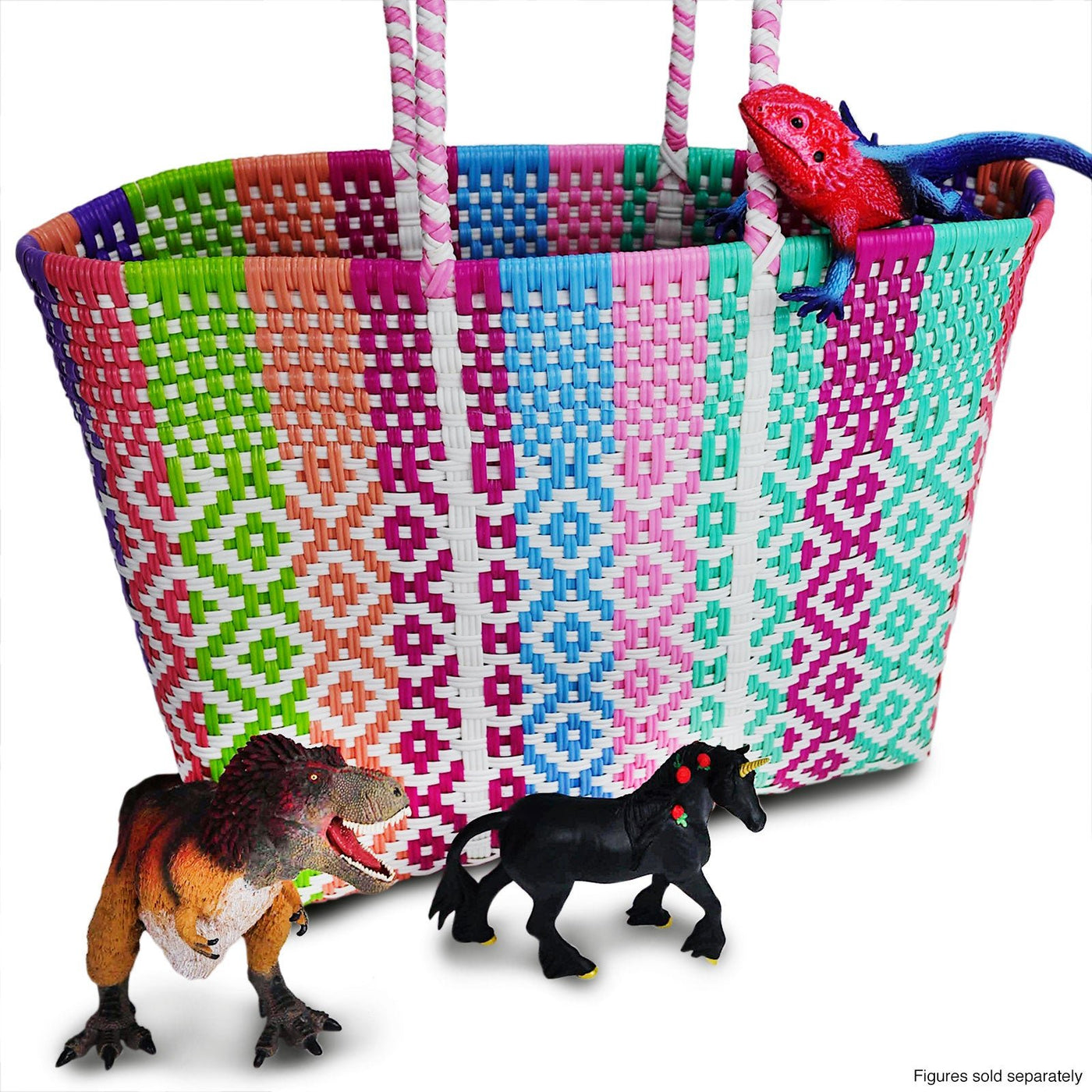 Colors For Good Medium Recycled Woven Tote Bag - OBX Sun - Safari Ltd®