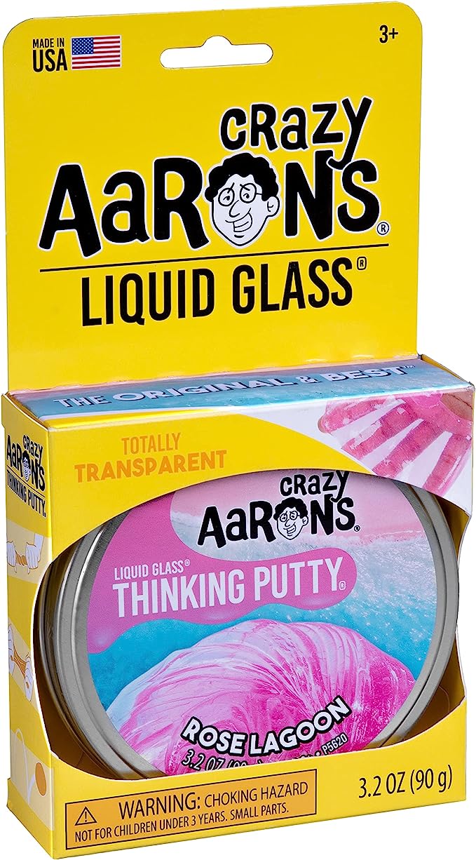 Crazy Aarons - Liquid Glass Thinking Putty - Rose Lagoon - Safari Ltd®