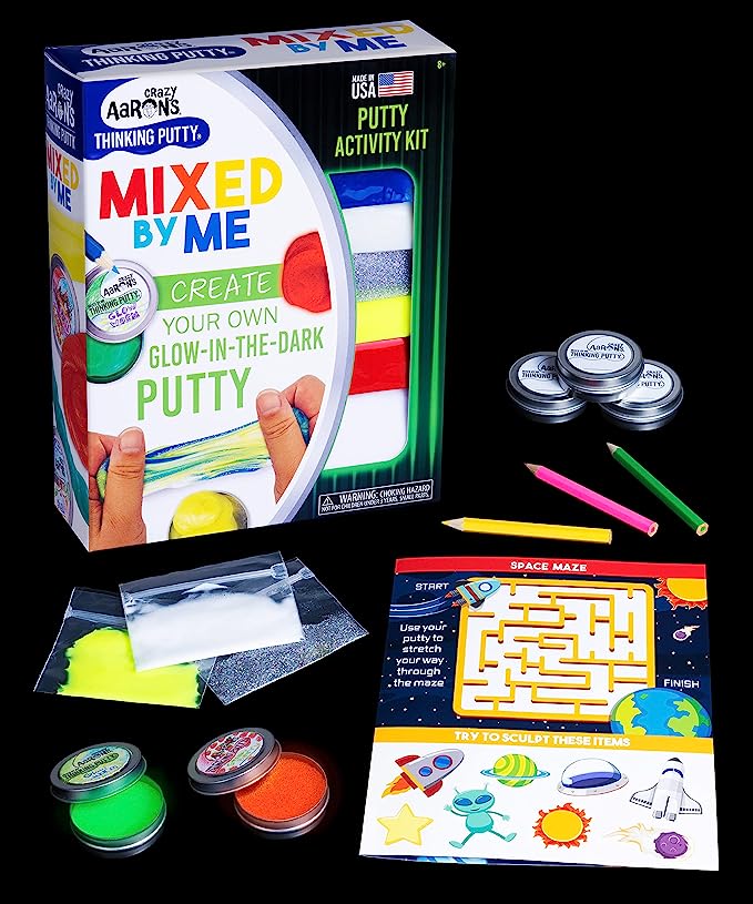 Crazy Aarons - Mixed By Me - Glow-In-The-Dark - Putty Kit - Safari Ltd®