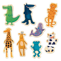 Crazy Animal Mix & Match Wooden Magnets - Safari Ltd®