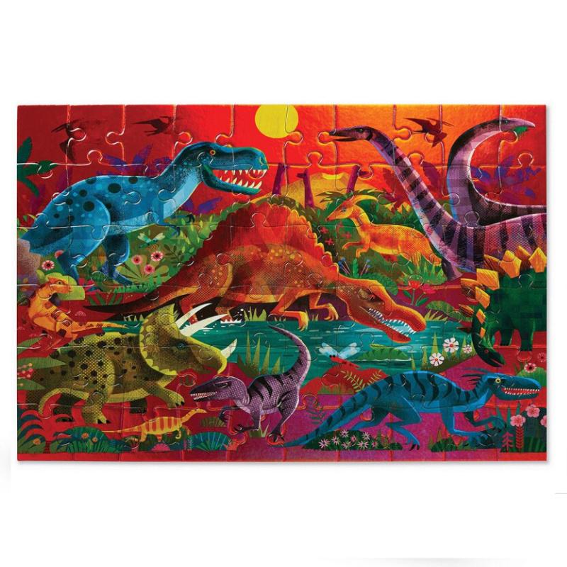 Dazzling Dinos Foil Puzzle (60pc) - Safari Ltd®