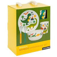 Dinosaurs Eco-Friendly Bamboo Dinnerware Set - Safari Ltd®