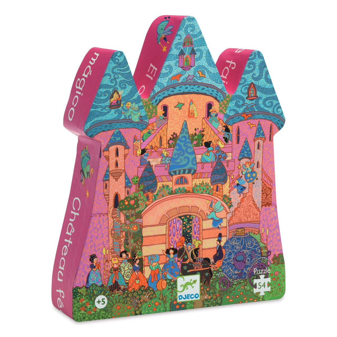 DJECO Silhouette Puzzle - The Fairy Castle - 54 pcs - Safari Ltd®