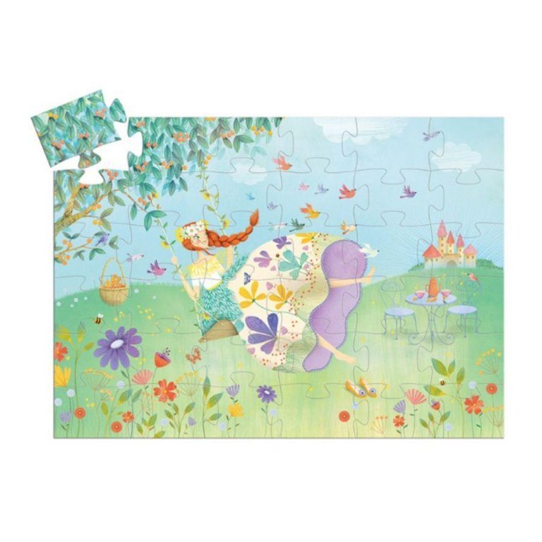 DJECO Silhouette Puzzle - The Princess of Spring - 36 pcs - Safari Ltd®