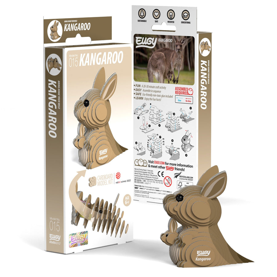 EUGY Kangaroo 3D Puzzle - Safari Ltd®