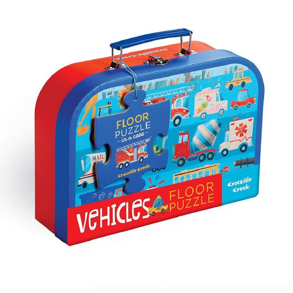 Floor Puzzle in a case: Vehicles - Safari Ltd®