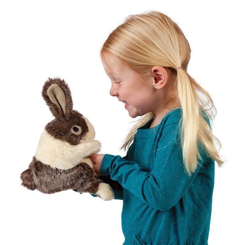 Folkmanis Dutch Rabbit Baby Hand Puppet - Safari Ltd®