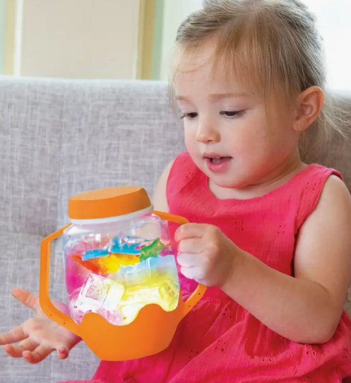 Glo Pals - Sensory Jar - Orange - Safari Ltd®