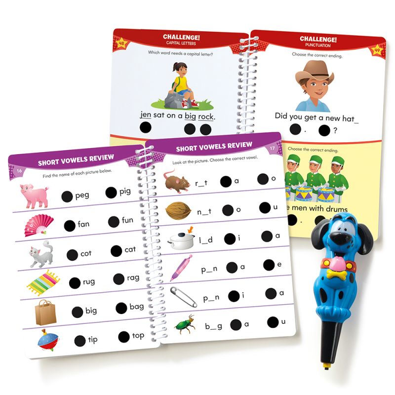 Hot Dots Jr. Let’s Master Kindergarten Reading Set with Ace Pen - Safari Ltd®