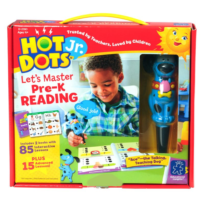 Hot Dots Jr Let’s Master Pre-K Reading Set with Ace Pen - Safari Ltd®