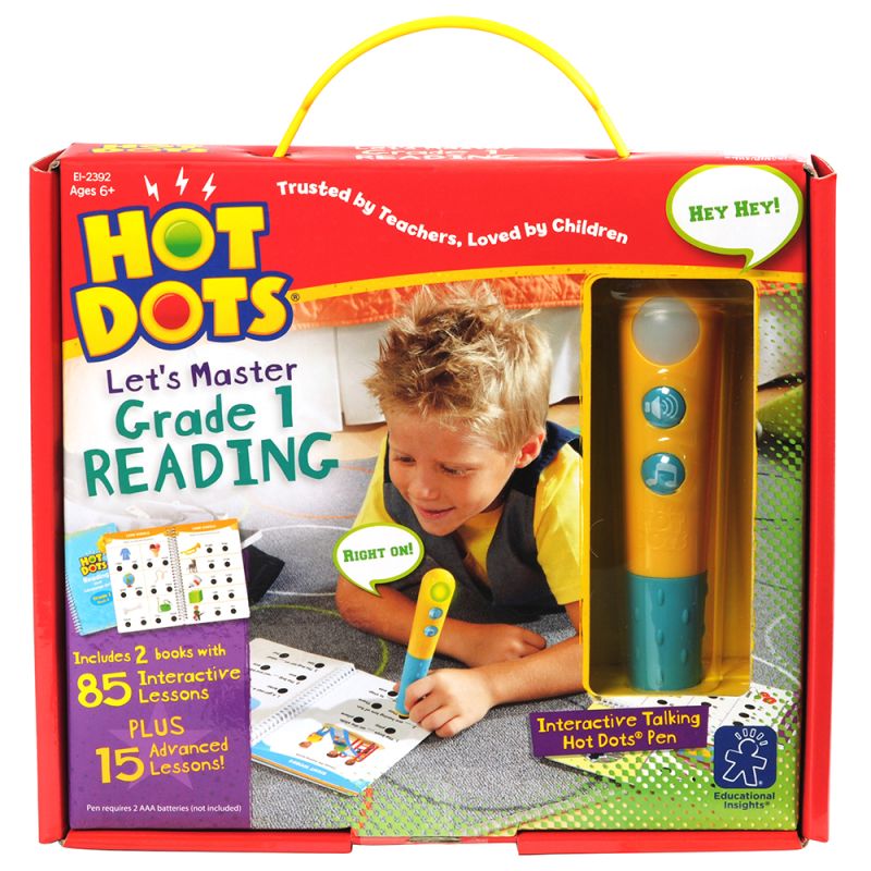 Hot Dots Let’s Master Grade 1 Reading Set with Hot Dots Pen - Safari Ltd®