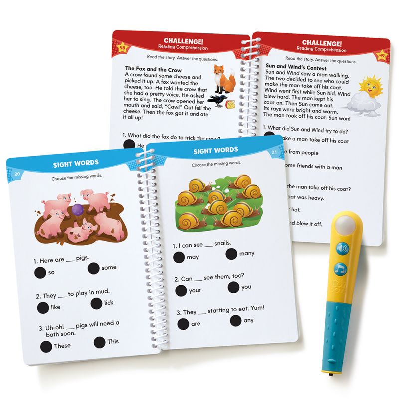 Hot Dots Let’s Master Grade 1 Reading Set with Hot Dots Pen - Safari Ltd®