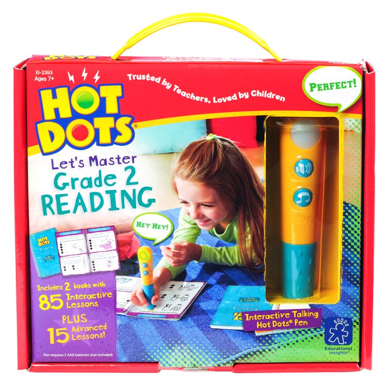 Hot Dots Let’s Master Grade 2 Reading Set with Hot Dots Pen - Safari Ltd®