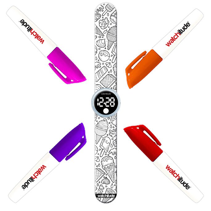 Ice Cream - Color Me Digital Slap Watch - Safari Ltd®