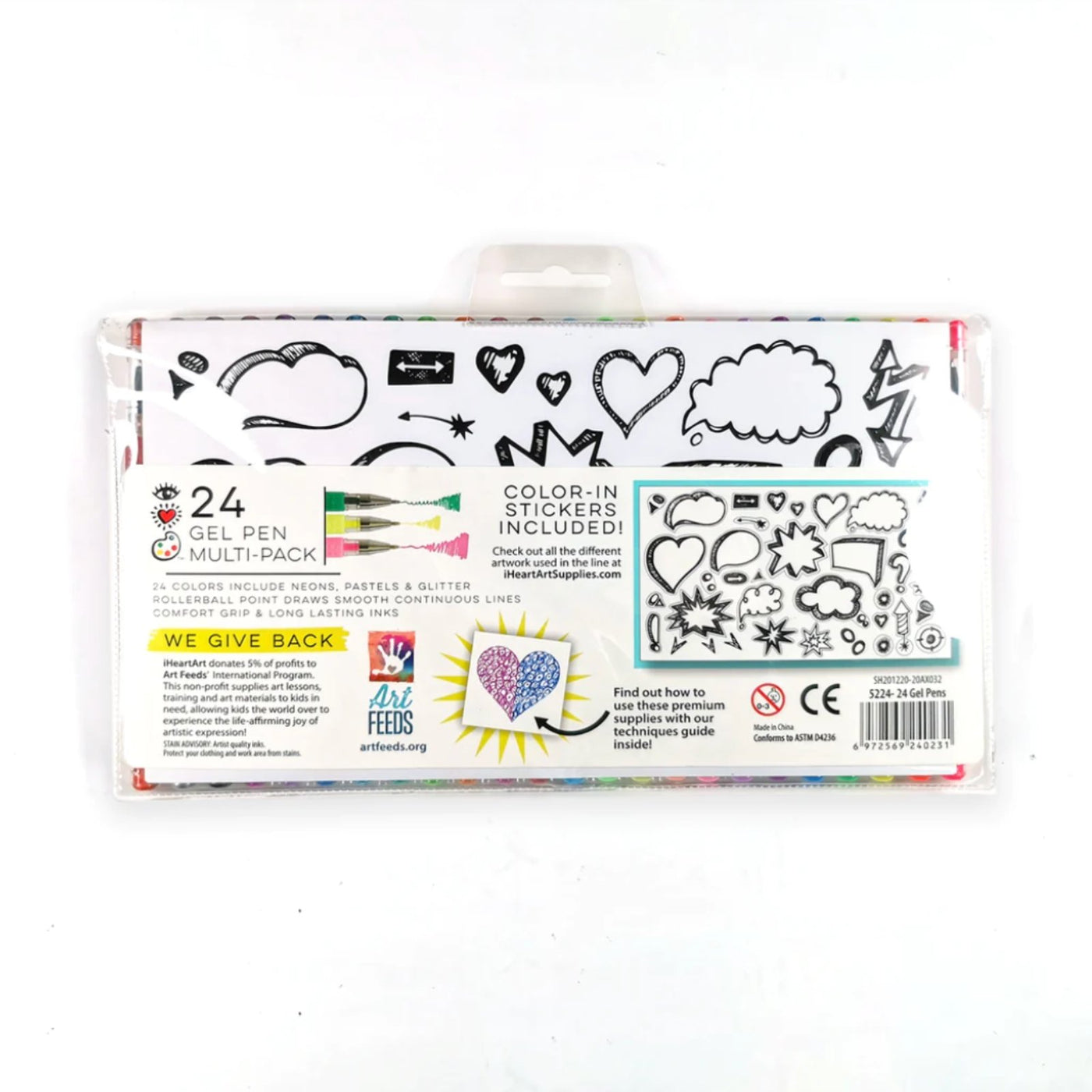 iHeartArt 24 Gel Pen Multi-Pack - Safari Ltd®