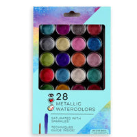 iHeartArt 28 Metallic Watercolors - Safari Ltd®