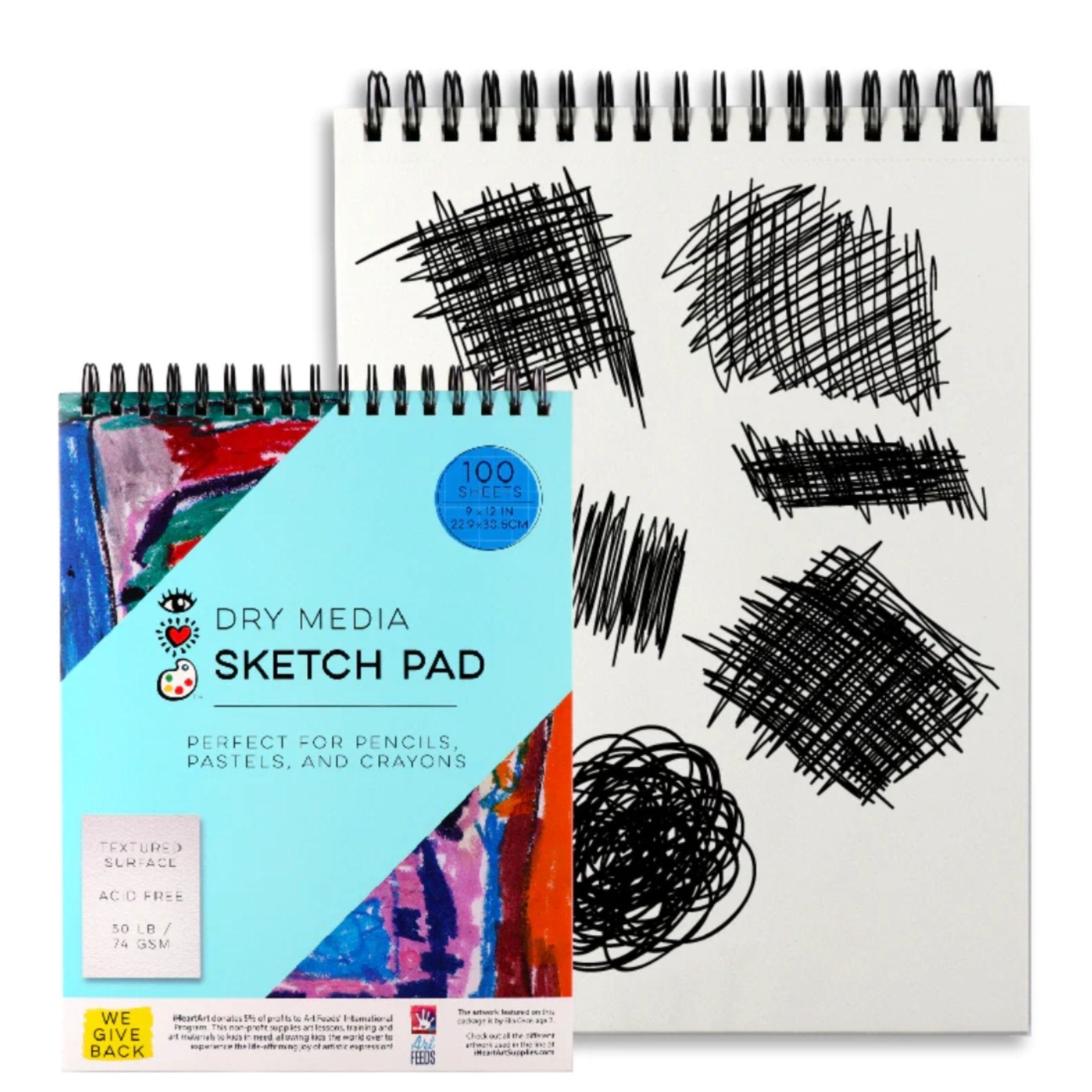 iHeartArt Dry Media Sketch Pad - Safari Ltd®