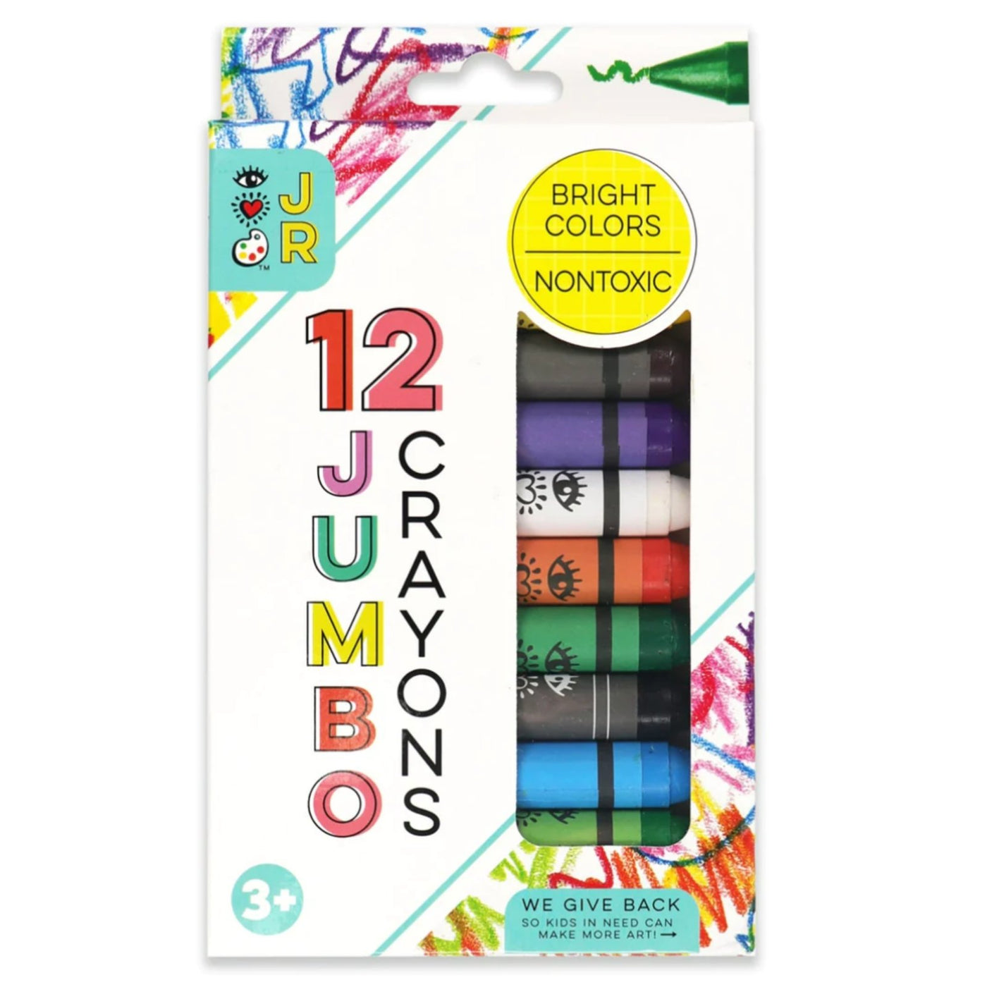 iHeartArt Jr 12 Jumbo Crayons - Safari Ltd®