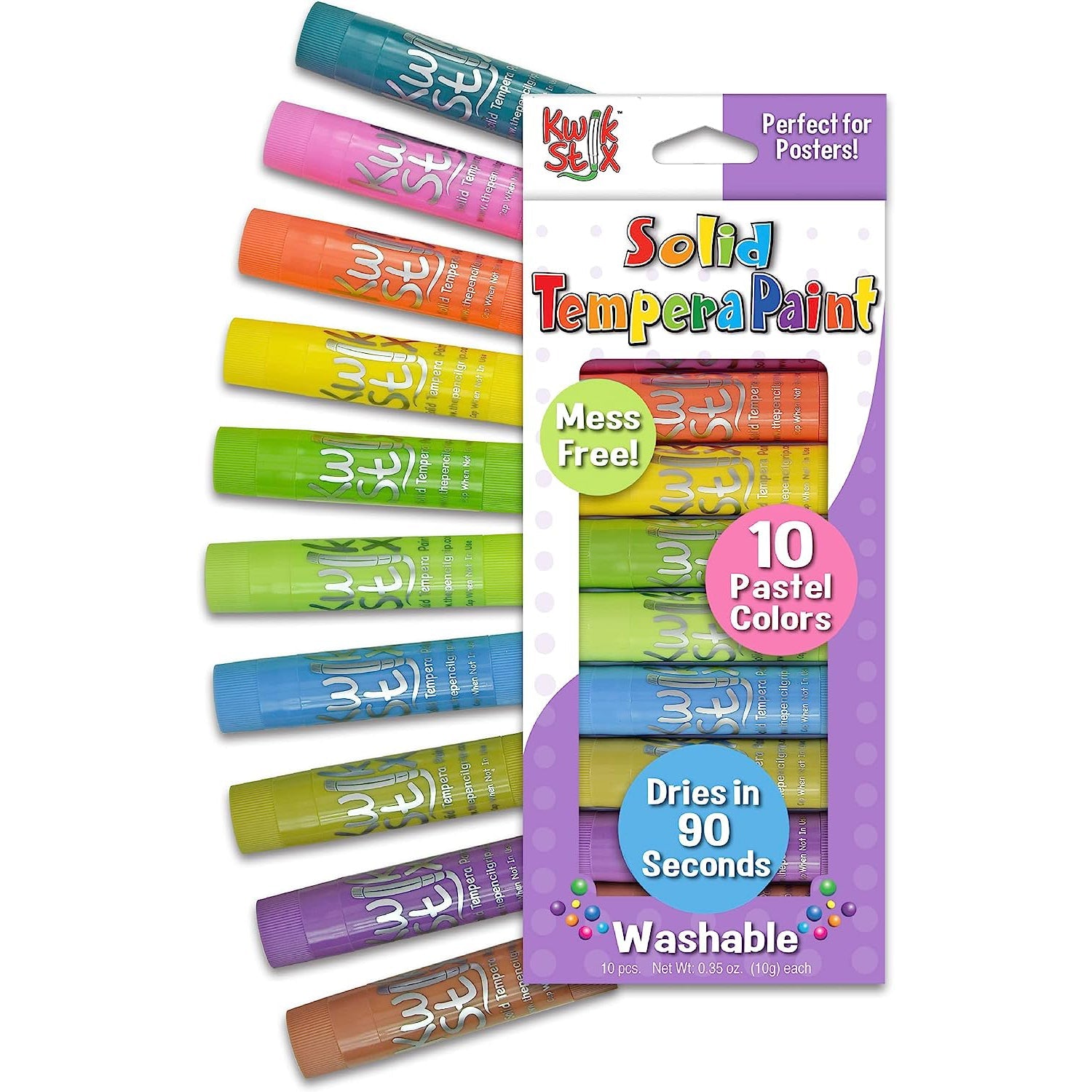 KwikStix Tempera Paint Pastel 10 colors - Safari Ltd®