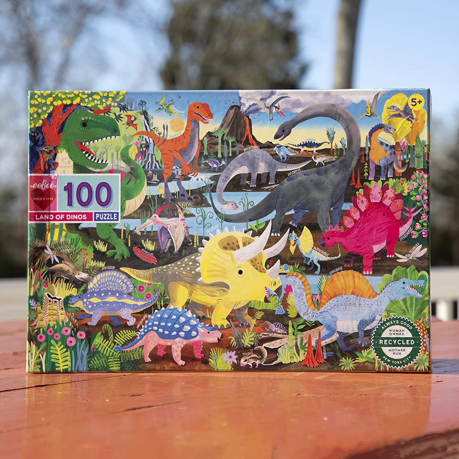 Land of Dinosaurs 100 Piece Puzzle - Safari Ltd®