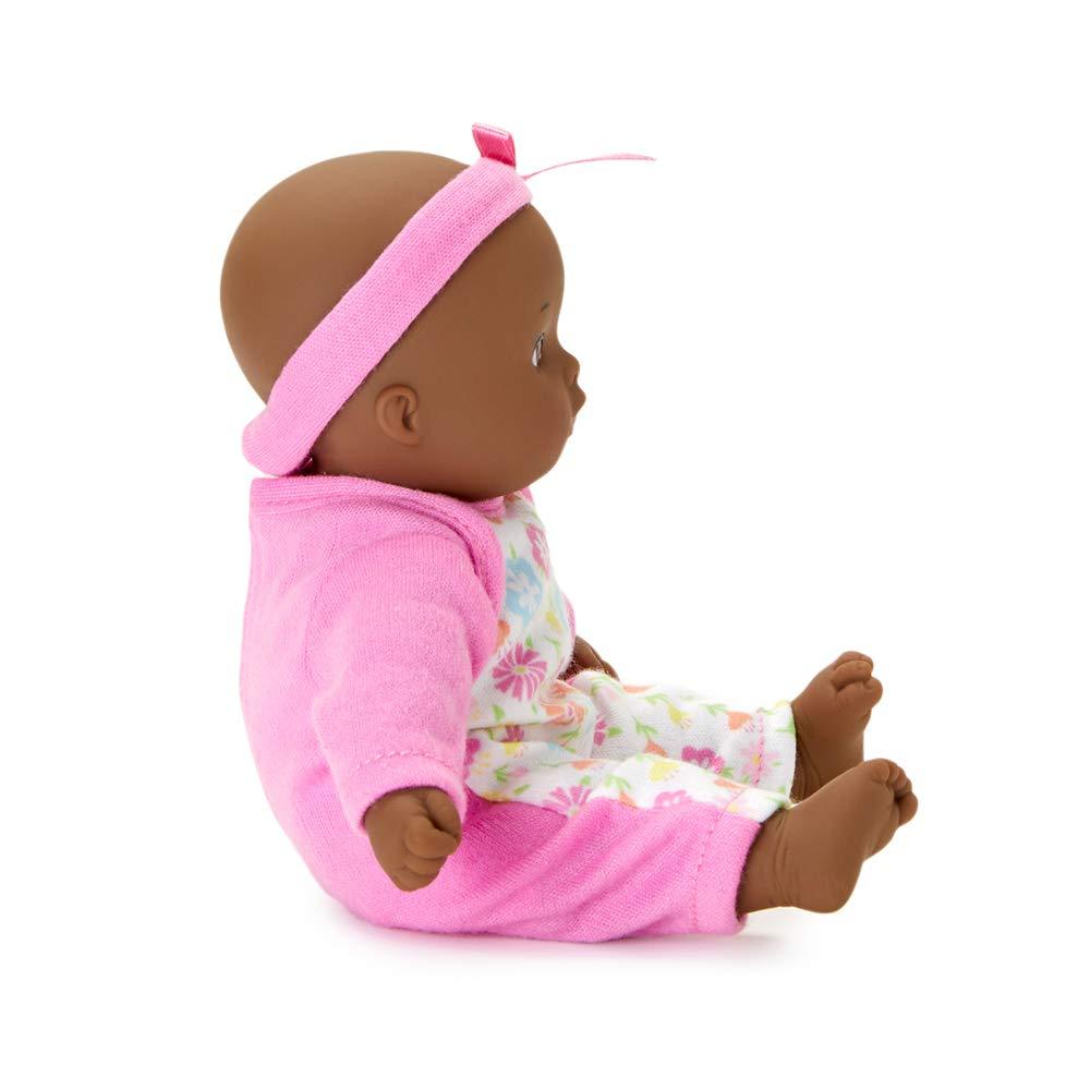 Little Cuties - Pink- Dark Skin Tone Doll - Safari Ltd®