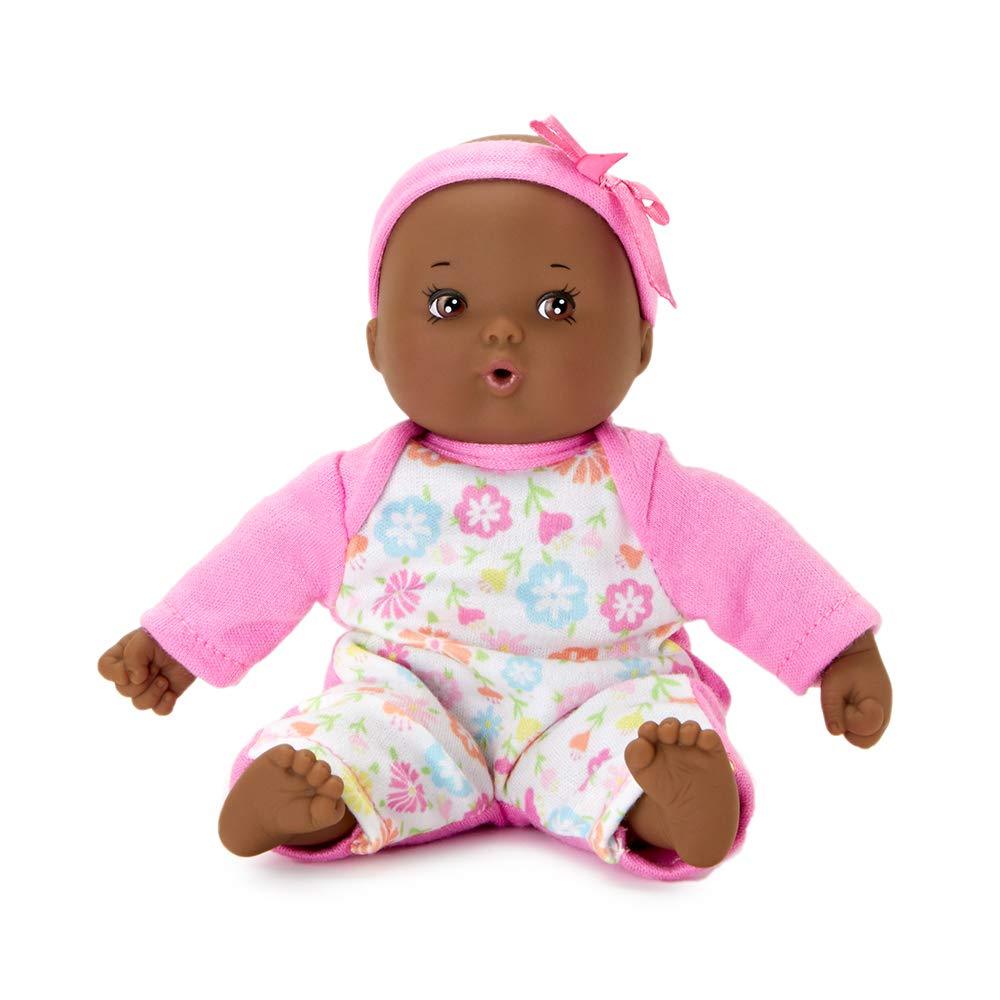 Little Cuties - Pink- Dark Skin Tone Doll - Safari Ltd®