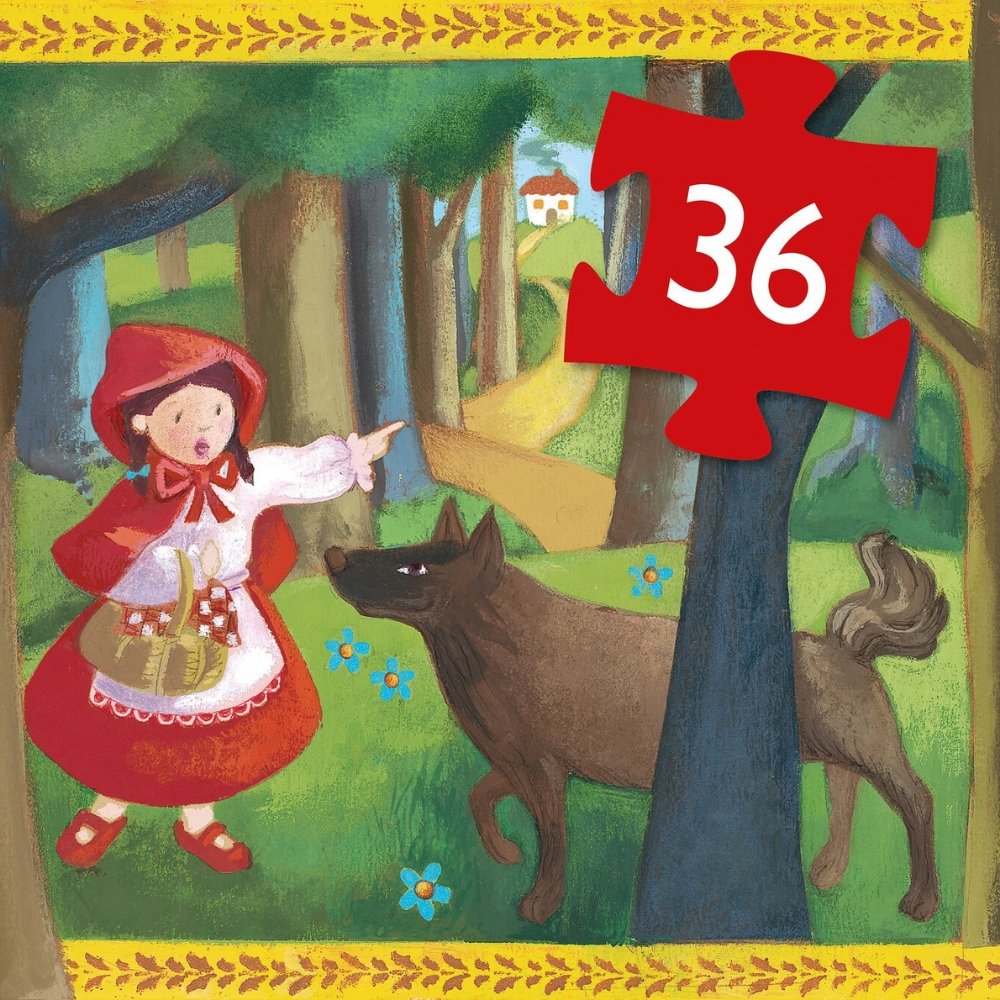 Little Red Riding Hood 36pc Silhouette Jigsaw Puzzle - Safari Ltd®