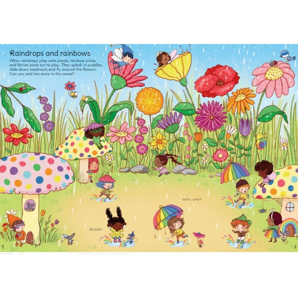 Little Sticker Dolly Dressing Rainbow Fairies Book - Safari Ltd®