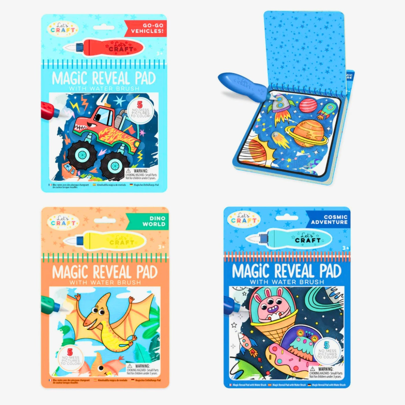 Magic Reveal Pads - Space, Dinos & Vehicles - Safari Ltd®