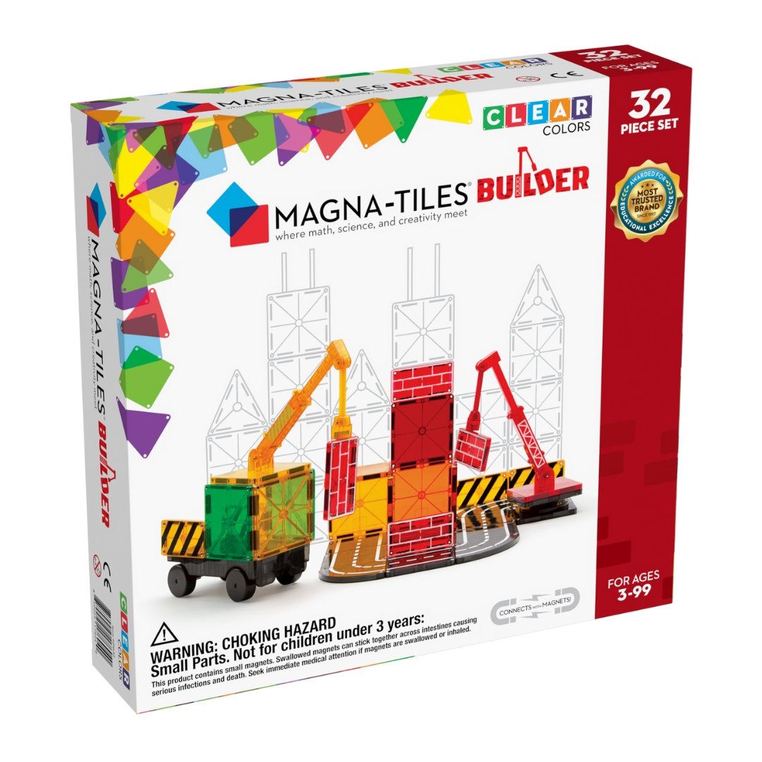 Magna-Tiles Builder 32pc Set - Safari ltd