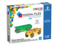 Magna-Tiles Cars 2 Piece Expansion Set - Safari Ltd®